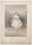 Carolina Rosati as La Rose, in the ballet of Thea, ou La Fée aux fleurs