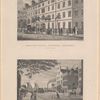 Plate 5th. Mansion house (Bunker's), Broadway, New York ; Steam boat wharf, Battery Place, New York.