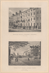 Plate 5th. Mansion house (Bunker's), Broadway, New York ; Steam boat wharf, Battery Place, New York.