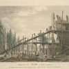 Preparation for war to defend commerce.  The Swedish Church Southwark with the building of the frigate Philadelphia.