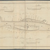 Map of the Hudson River near Albany shewing the location of the proposed bridge: also cross sections at several places above and below the same