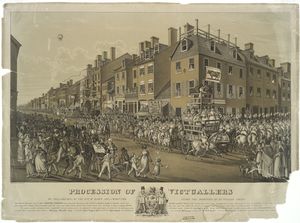 Procession of victuallers of Philadelphia, on the 15th, of March 1821