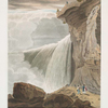 Niagara Falls, part of the British fall, taken from under the Table Rock.