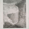 Niagara Falls, part of the British fall, taken from under the Table Rock.