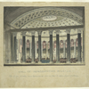 Hall of Representatives, Wash'n, D.C.  The frieze, cornice and tympanum are omitted to show dome and ceiling.