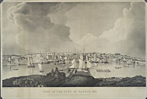 View of the city of Bangor, Me.