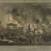 View of the great fire in New-York, Decr. 16th and 17th 1835 as seen from the top of the Bank of America, cor. of Wall and Wm. St.