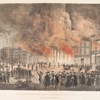 Burning of the Merchants Exchange, New York City.  The great fire of December, 1835.