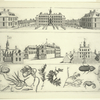 View of William and Mary College, Williamsburg, Virginia.