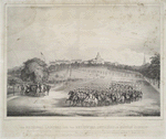 The National Lancers with the reviewing officers on Boston Common.