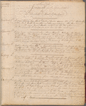 Elizabeth De Hart Bleecker diary