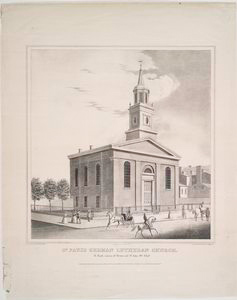 St. Paul's German Lutheran Church. N. east, corner of Brown and St. John Sts. Phila.