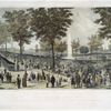 View of the water celebration, on Boston Common October 25th. 1848.