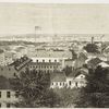 Panoramic views of Philadelphia, from the State House.  East view looking down Chestnut St. across the Delaware, Camden, N.J. in the distance.