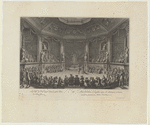 La salle du bal donné dans le petit parc de Versailles