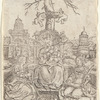 The Virgin on the Throne, to the left and right Saints Catherine and Barbara