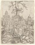 The Virgin on the Throne, to the left and right Saints Catherine and Barbara