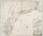 A new map of New England, New York, New I[J]arsey, Pensilvania, Maryland, and Virginia.