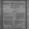 The English musical gazette, or, Monthly intelligencer
