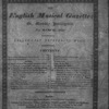 The English musical gazette, or, Monthly intelligencer
