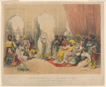 A Nautch in the palace of the Ameer of Sind.
