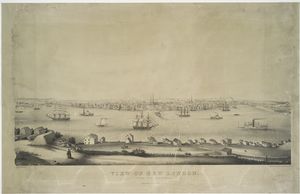 View of New London, from Fort Griswold.