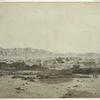 Great Salt Lake City in 1853.  Looking south