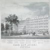 Park Row stores, opposite the Astor House, New York