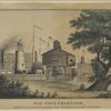 Old Fort Dearborn, erected at the mouth of Chicago River for defence against the Indians.