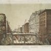 Proposed Arcade Railway. Under Broadway, view near Wall Street.