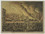 The great fire at Chicago Oct. 9th. 1871. View from west side.