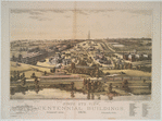 Bird's eye view, Centennial Buildings, Fairmount Park, 1876.  Philadelphia.