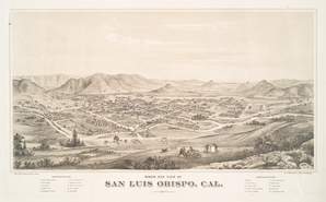 Bird's eye view of San Luis Obispo, Cal.