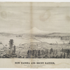 View of New Tacoma and Mount Rainier, Puget Sound, Washington Territory.