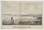 View of New Tacoma and Mount Rainier, Puget Sound, Washington Territory.