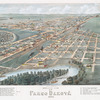 Bird's eye view of Fargo Dakota 1880.