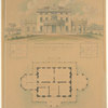 Mansion at Montgomery Place. Residence of Mrs. Edward Livingston 1860.
