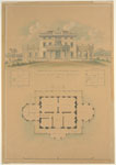 Mansion at Montgomery Place. Residence of Mrs. Edward Livingston 1860.