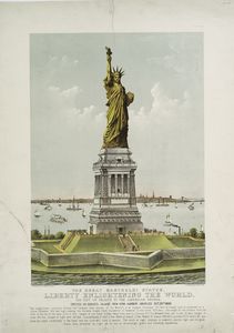 The great Bartholdi Statue, Liberty enlightening the world