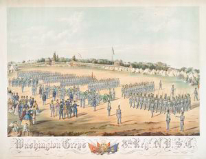 Washington Greys 8th.. Regt. N.Y.S.T. on special duty at Camp Washington Quarantine St.