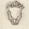 Cartouche encadrant un écusson vide