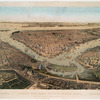 Bird's eye view of the city of New York.  Brooklyn.  Williamsburg.