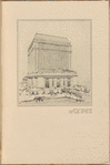 Sketch of Grand Central Terminal when completed with office building over concourse