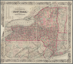 Colton's railroad & township map of the state of New York