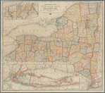 Rand McNally & Co.'s new railroad, county and township map of New York