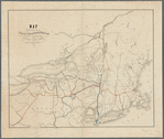 Map showing the position of the Albany & Susquehanna Railroad in relation to the other railroads of the state of New York, Pennsylvania, & Massachusetts etc., 1854