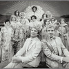 George Hearn and Gene Barry with Les Cagelles in the stage production La Cage aux Folles