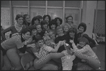 Gower Champion and cast during rehearsal of the stage production 42nd street