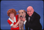 Andrea McArdle and Reid Shelton in the stage production Annie