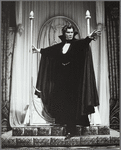Frank Langella in the 1977-80 Broadway revival of Dracula, sets by Edward Gorey